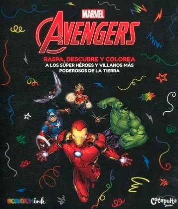 Avengers : Raspa , Descubre Y Colorea